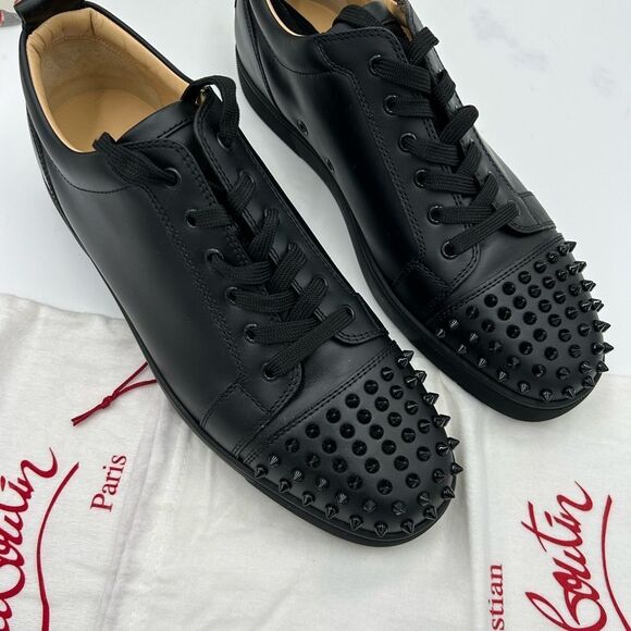 Men's Christian Louboutin, Louis Jr spiked sneakers size 47 made in Italy - Picture 3 of 9